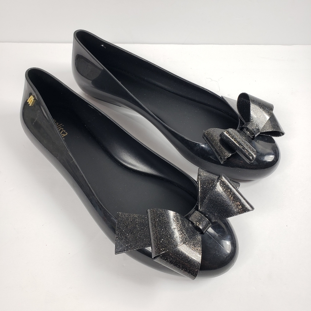 MELISSA Black Space Love IV PVC Ballerina Flat 9